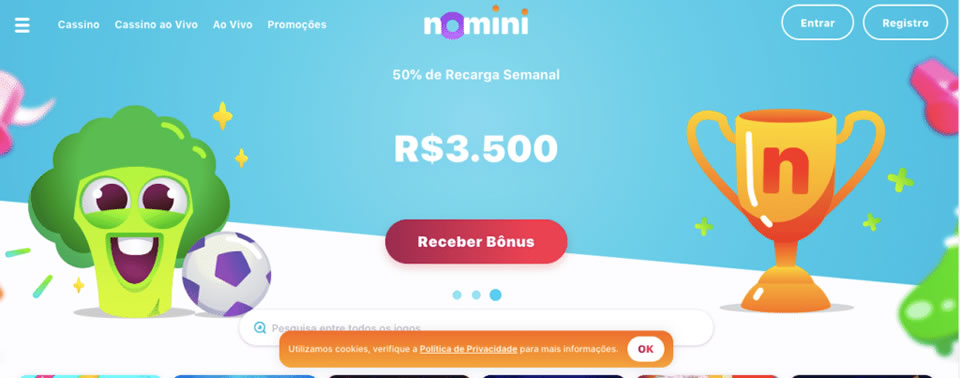 Senha de login: Você cria sua própria senha de login para sua conta de apostas.